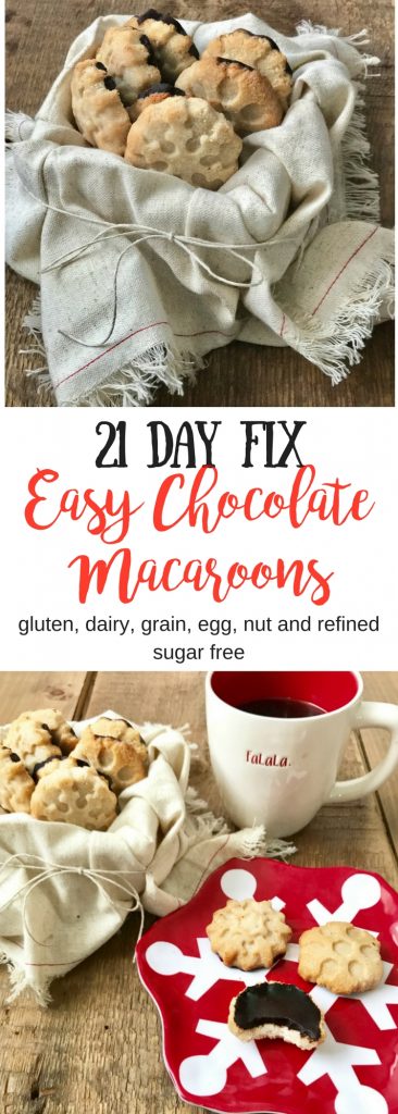21 Day Fix Easy Chocolate Macaroons | Confessions of a Fit Foodie