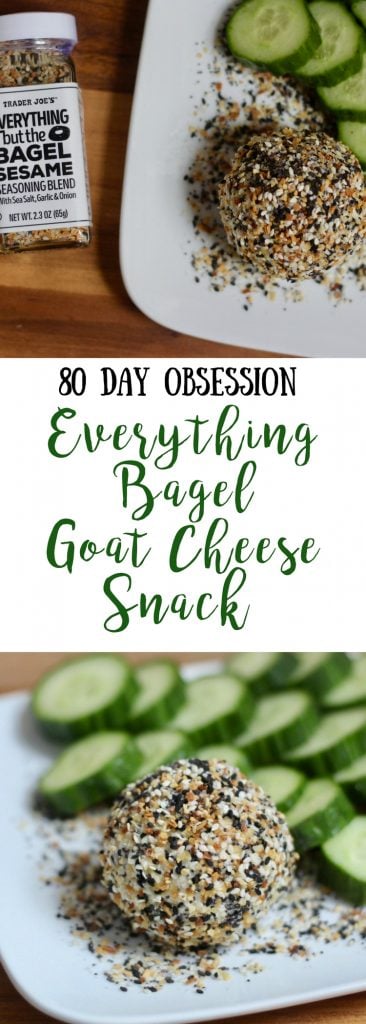 Everything Bagel Goat Cheese | Confessions of a Fit Foodie