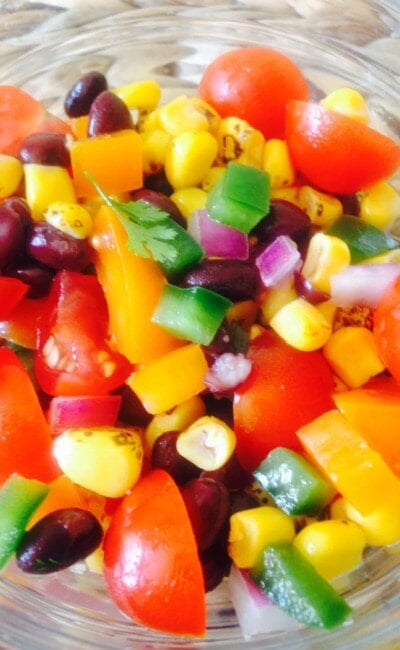Roasted Corn and Black Bean Salad - a 21 Day Fix recipe from Confessions of a Fit Foodie