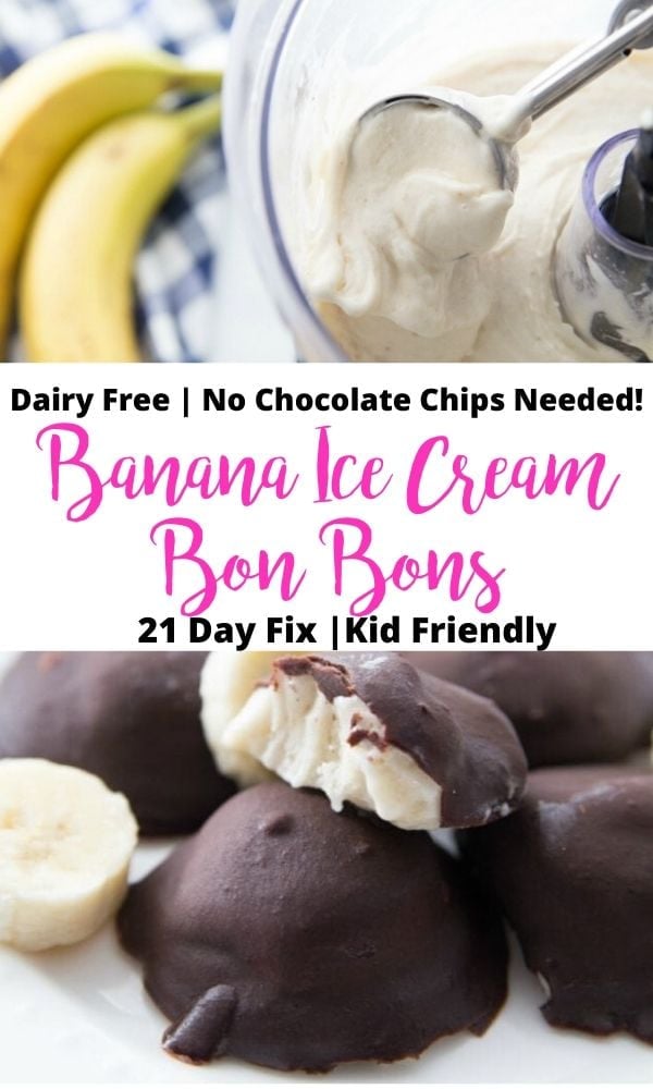 Pinterest Image for Banana Ice Cream with Text Overlay
