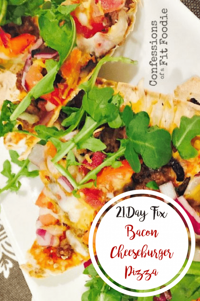 21 Day Fix Bacon Cheeseburger Pizza | Confessions of a Fit Foodie