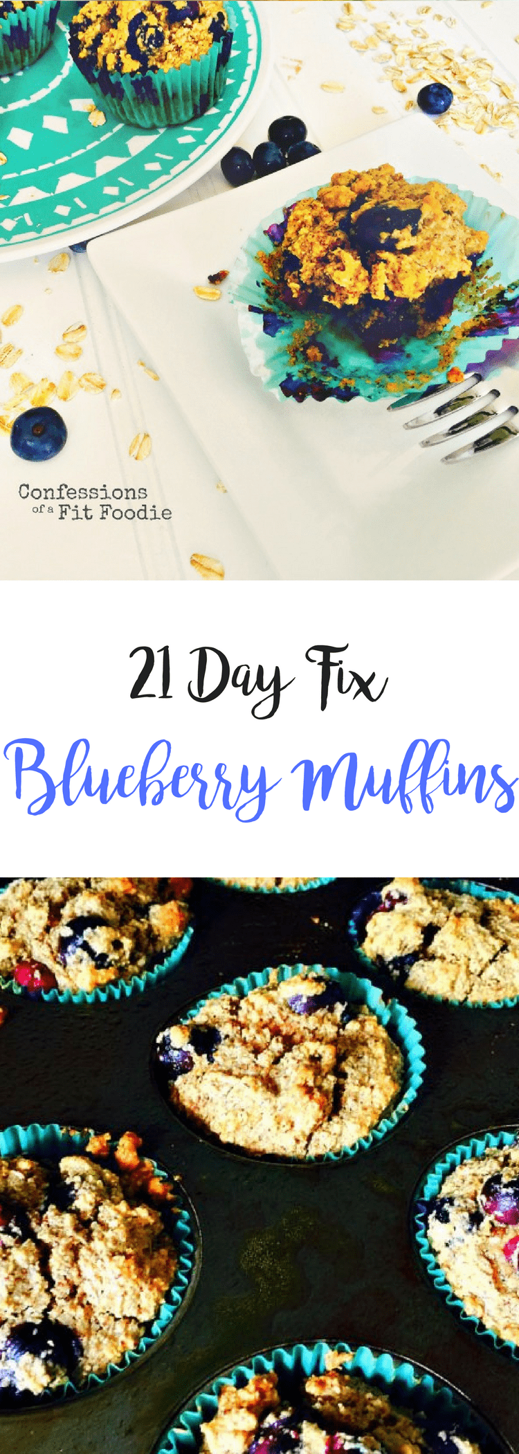 21 Day Fix Blueberry Muffins {Gluten Free, Dairy Free} | Confessions of a Fit Foodie