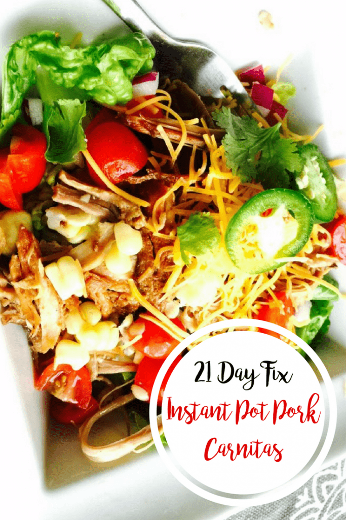21 Day Fix Instant Pot Pork Carnitas | Confessions of a Fit Foodie