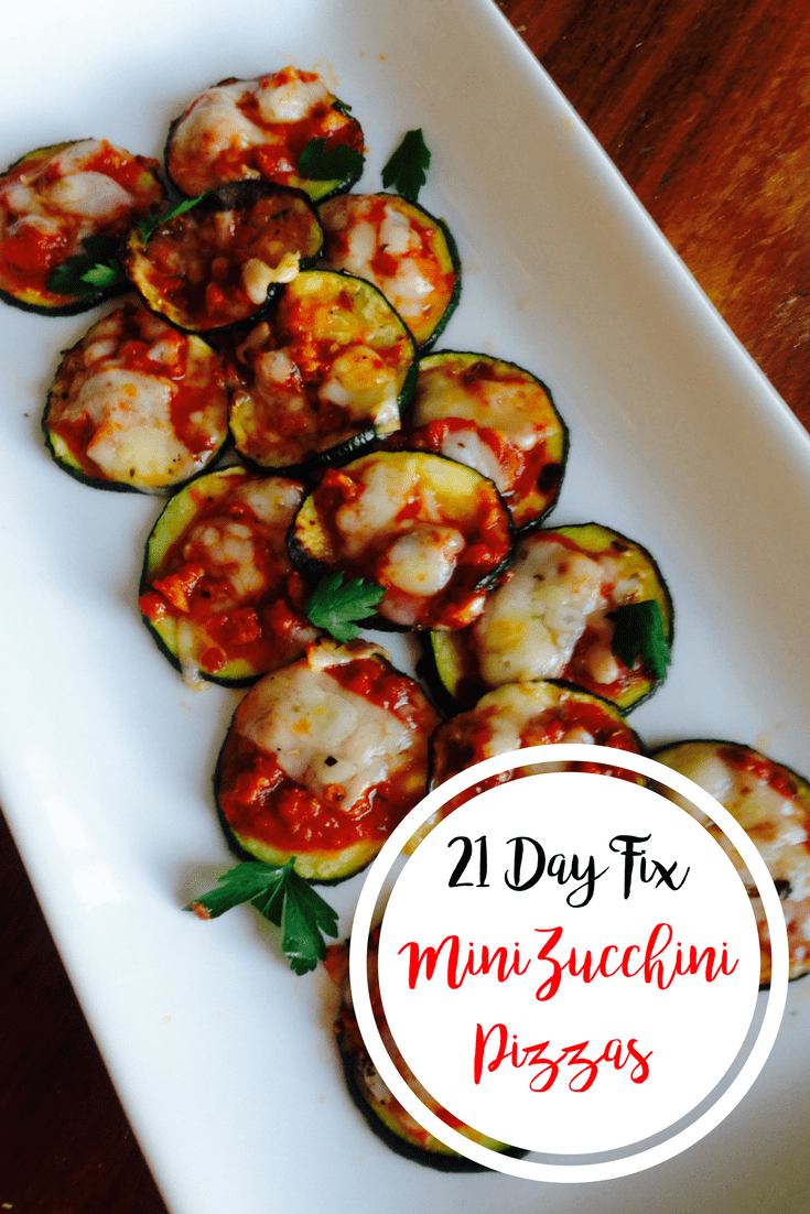 21 Day Fix Mini Zucchini Pizzas | Confessions of a Fit Foodie