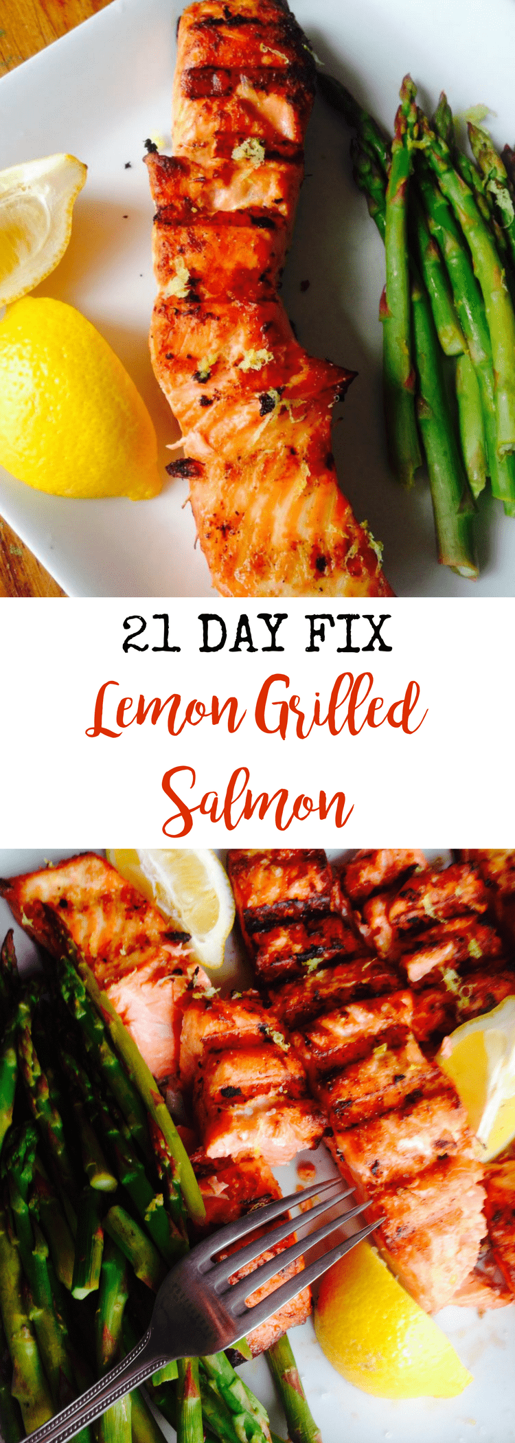 Lemon Grilled Salmon {21 Day Fix} | Confessions of a Fit Foodie